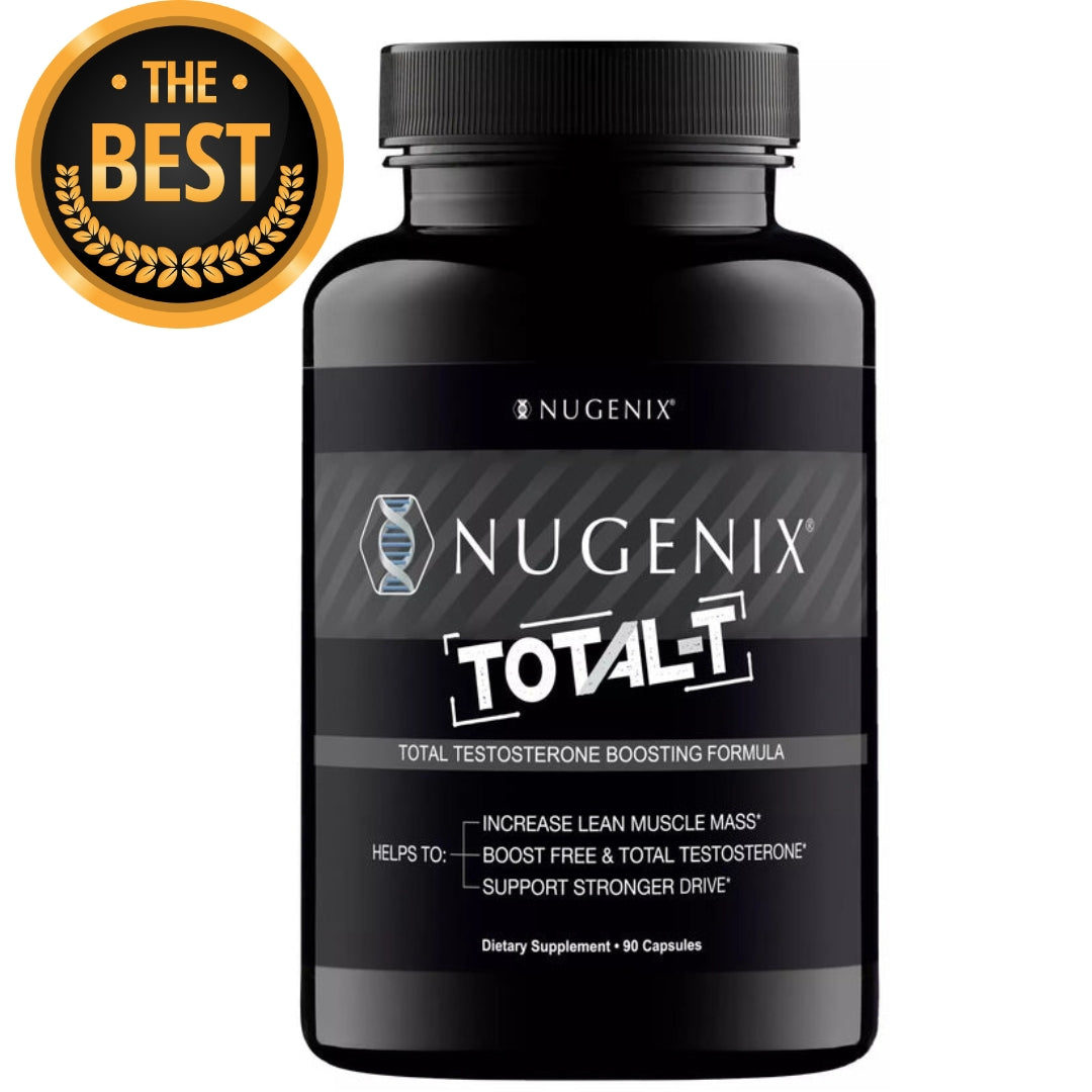 Nugenix Total‑T Testosterone Booster & Free T Support – 90 Capsules (Testofen®, elevATP®, Zinc & Boron)