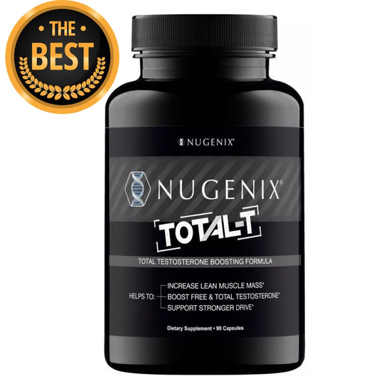 Nugenix Total‑T Testosterone Booster & Free T Support – 90 Capsules (Testofen®, elevATP®, Zinc & Boron)