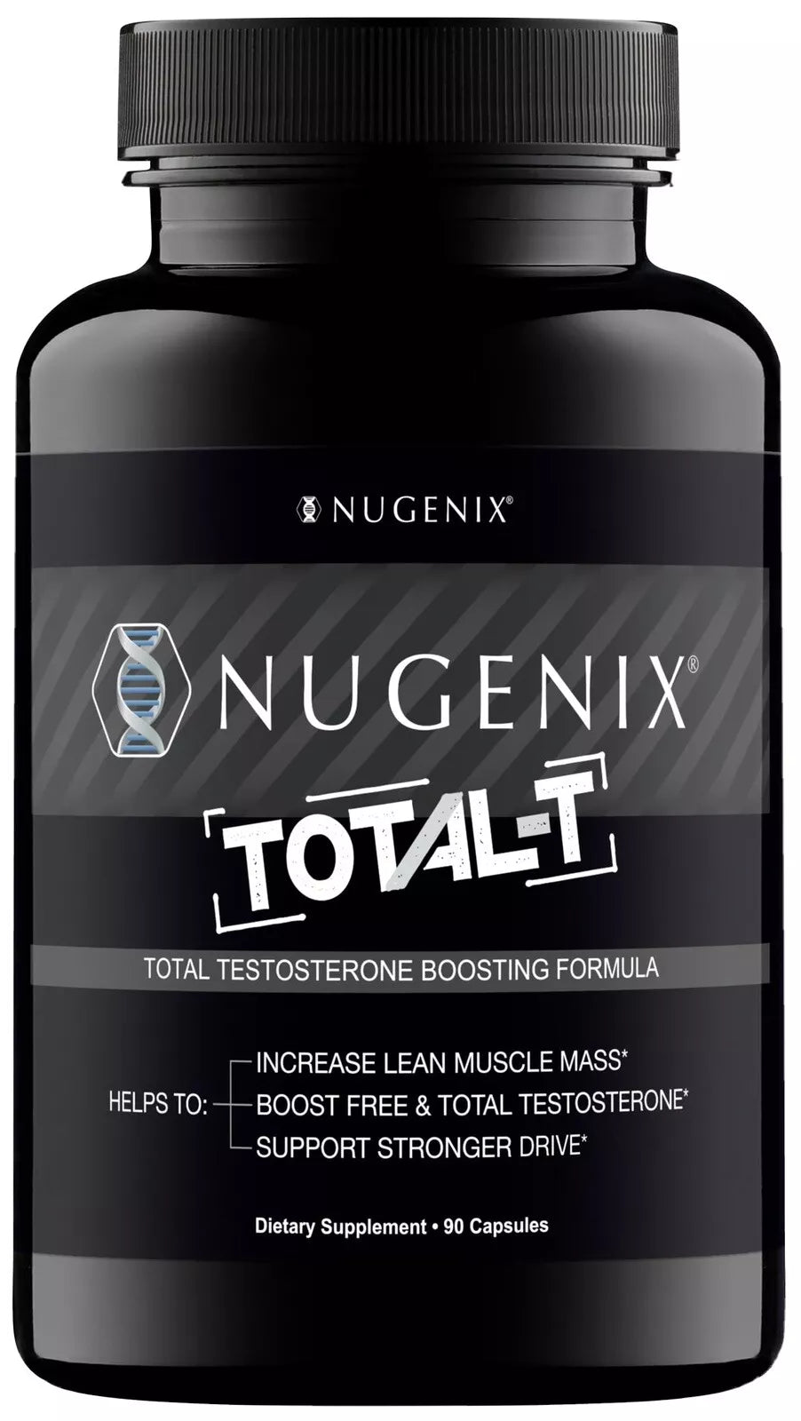 Nugenix Total‑T Testosterone Booster & Free T Support – 90 Capsules (Testofen®, elevATP®, Zinc & Boron)